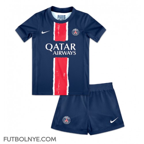 Camiseta Paris Saint-Germain Primera Equipación para niños 2024-25 manga corta (+ pantalones cortos)